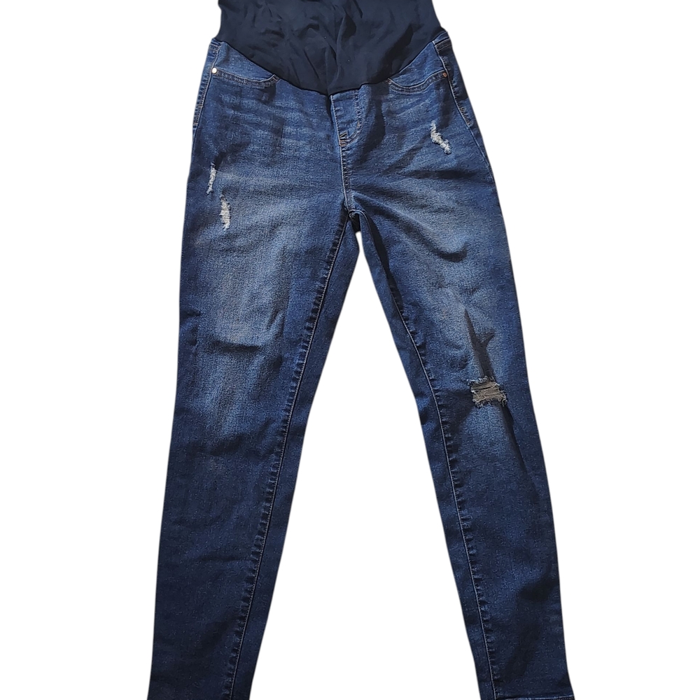 Celebrity Pink High Rise Distressed Jeans - Dark Blue
